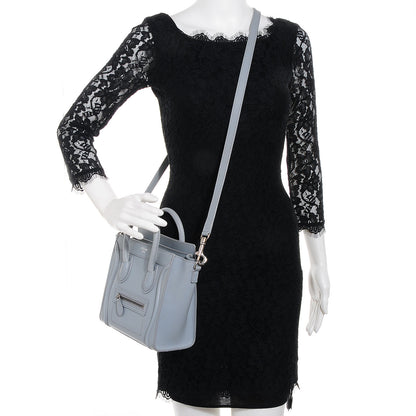 Celine Smooth Calfskin Nano Luggage Glacier 2 of 11