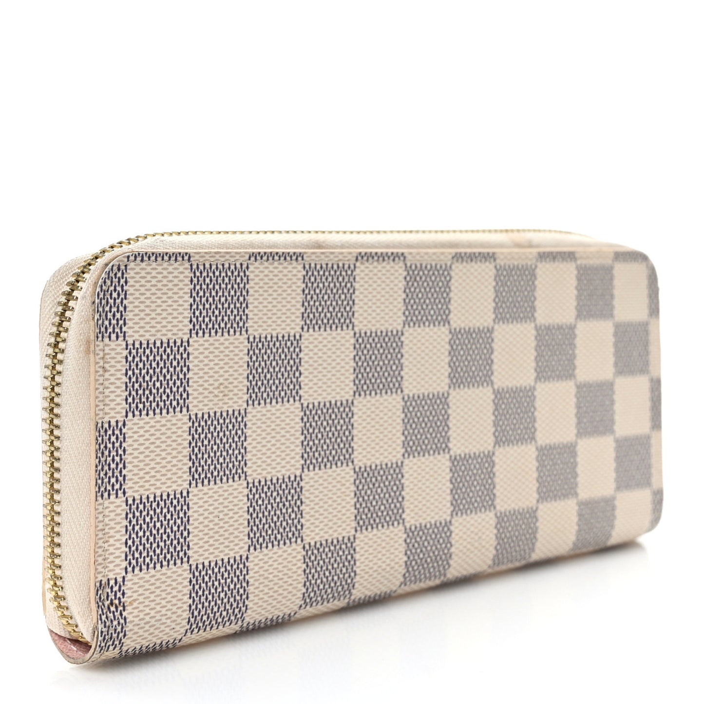 Damier Azur Clemence Wallet Rose Ballerine