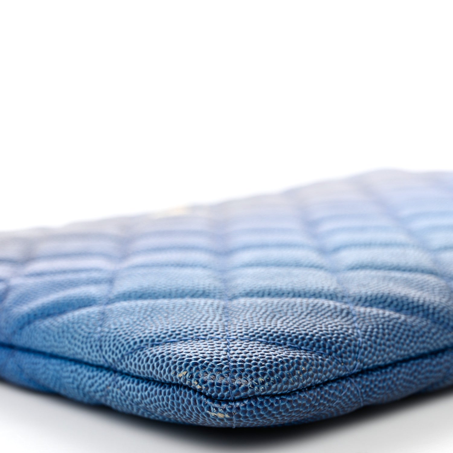 Chanel Caviar Ombre Medium Cosmetic Case Blue 7 of 12