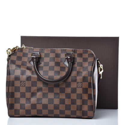 Louis Vuitton Damier Ebene Speedy Bandouliere 25 13 of 14