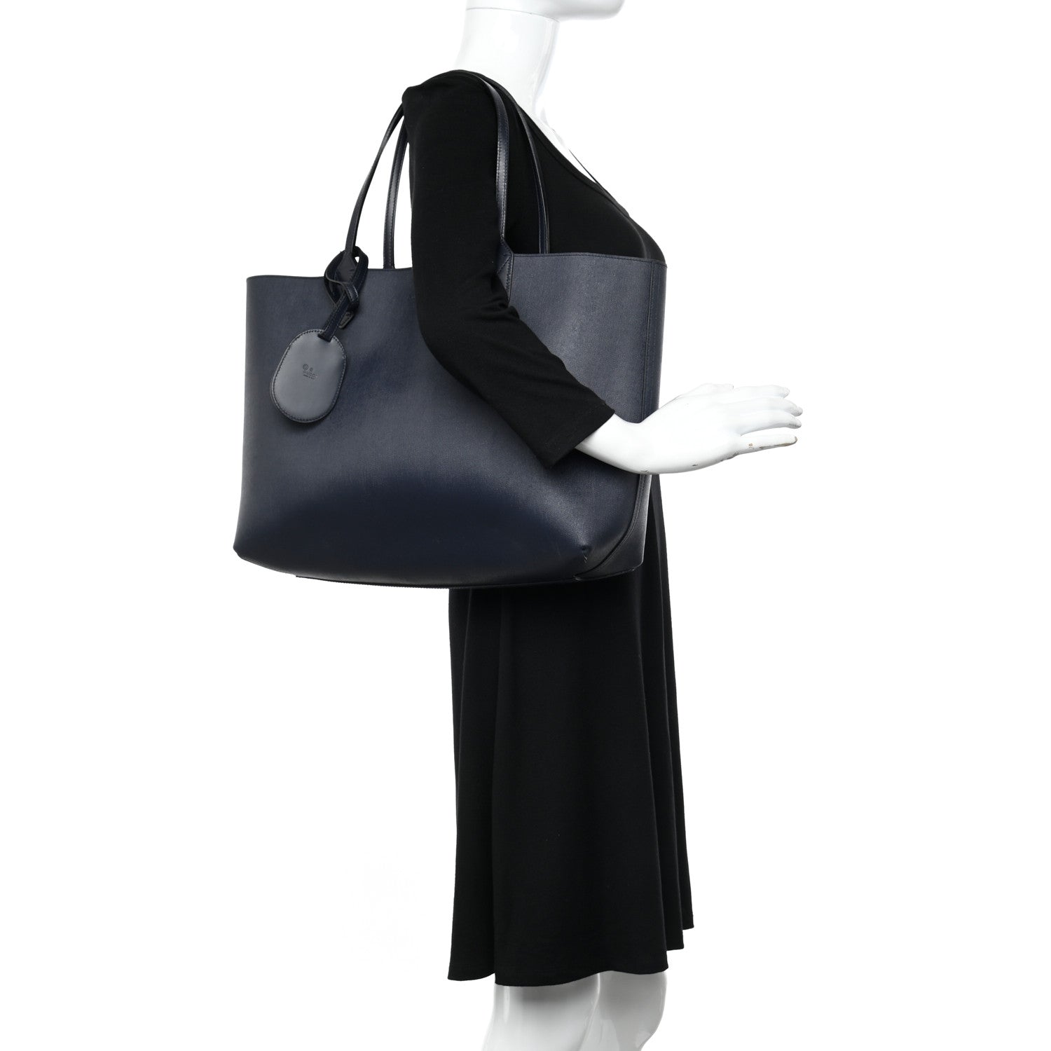 Gucci GG Supreme Monogram Blooms Medium Reversible Tote Beige Blue Navy 2 of 18
