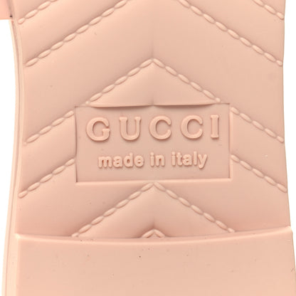 Gucci Rubber Womens Slide Sandals 35 Perfect Pink 7 of 9