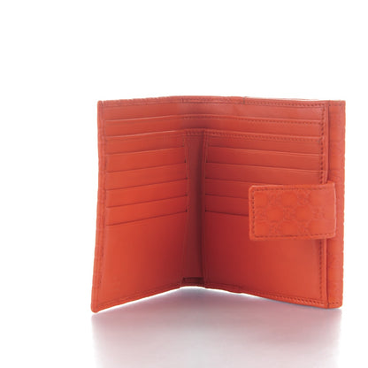 Gucci Microguccissima Dice French Flap Wallet Sun Orange 5 of 7
