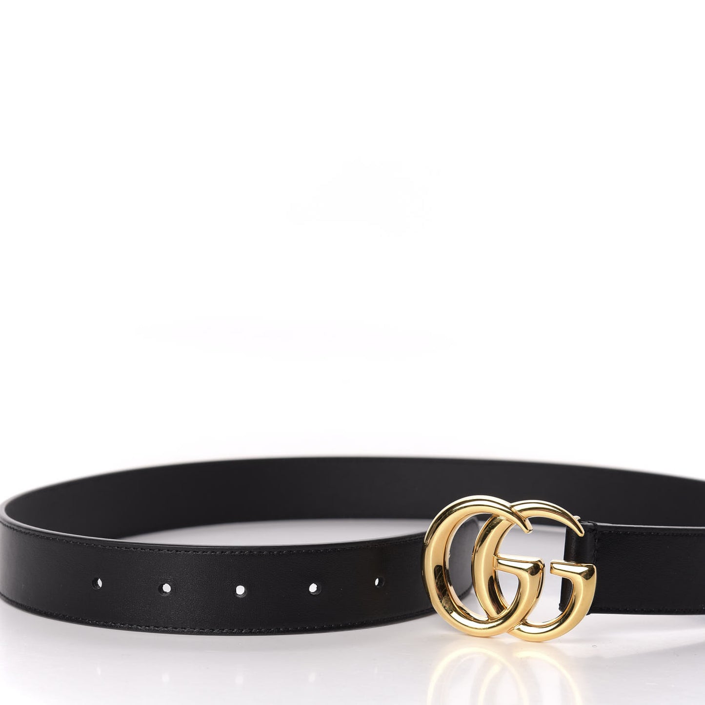 Plutone Calfskin Double G 30mm Belt 90 36 Black