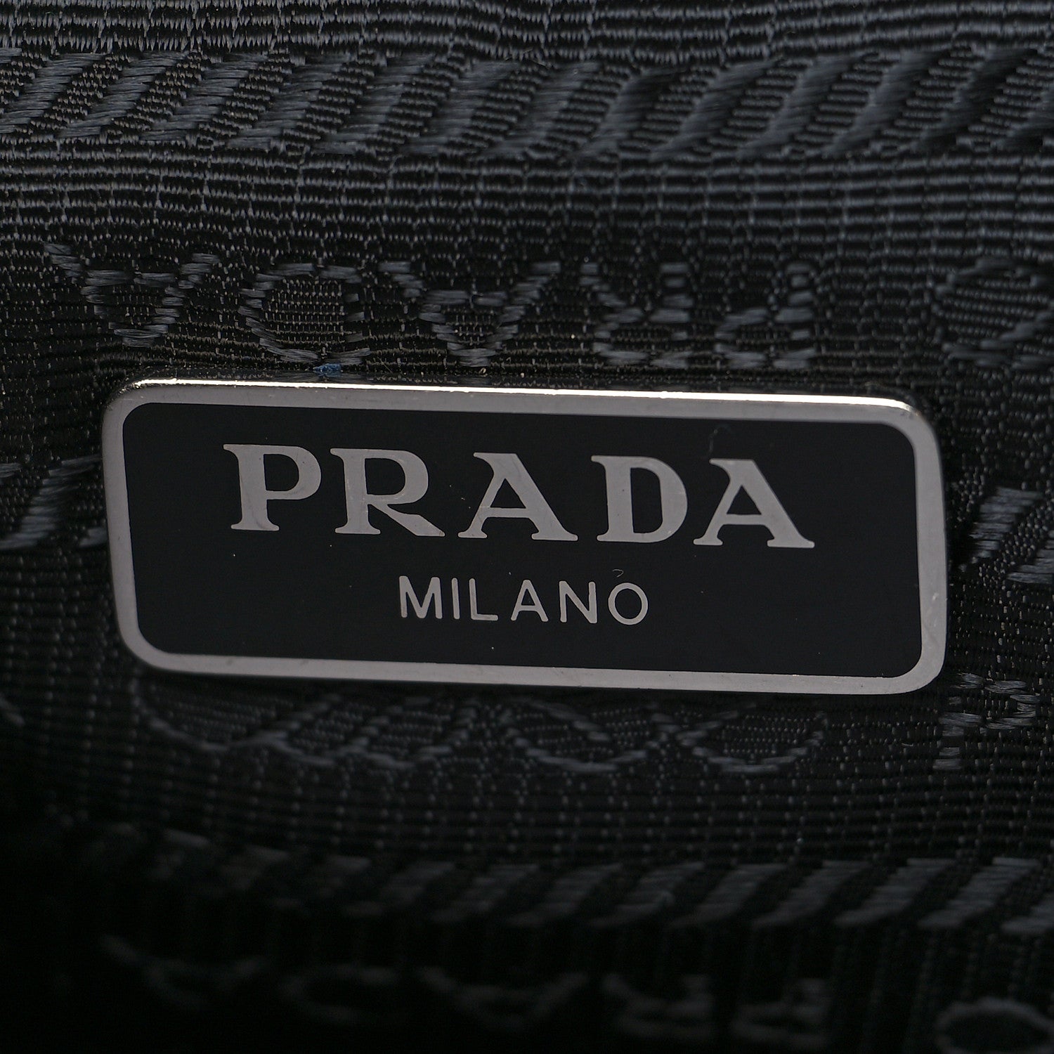 Prada Saffiano Tessuto Nylon Vela Bucket Wristlet Black 6 of 10