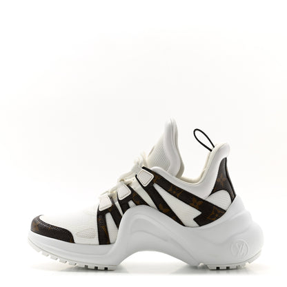 Louis Vuitton Patent Monogram LV Archlight Sneakers 38 White 1 of 8
