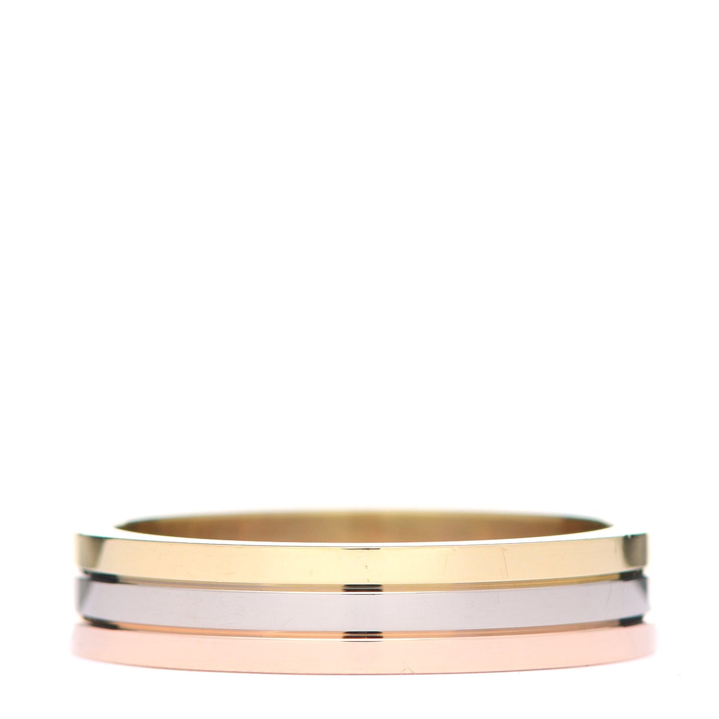 18K Pink White Yellow Gold 4.8mm Vendome Louis Cartier Wedding Band Ring 59 8.75