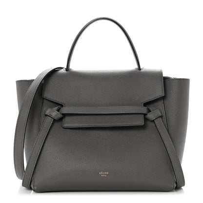 Celine Grained Calfskin Micro Belt Bag Grey 1 of 11