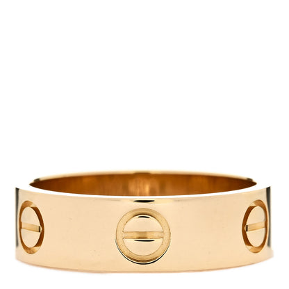Cartier 18K Yellow Gold 5.5mm LOVE Ring 53 6.5 3 of 6