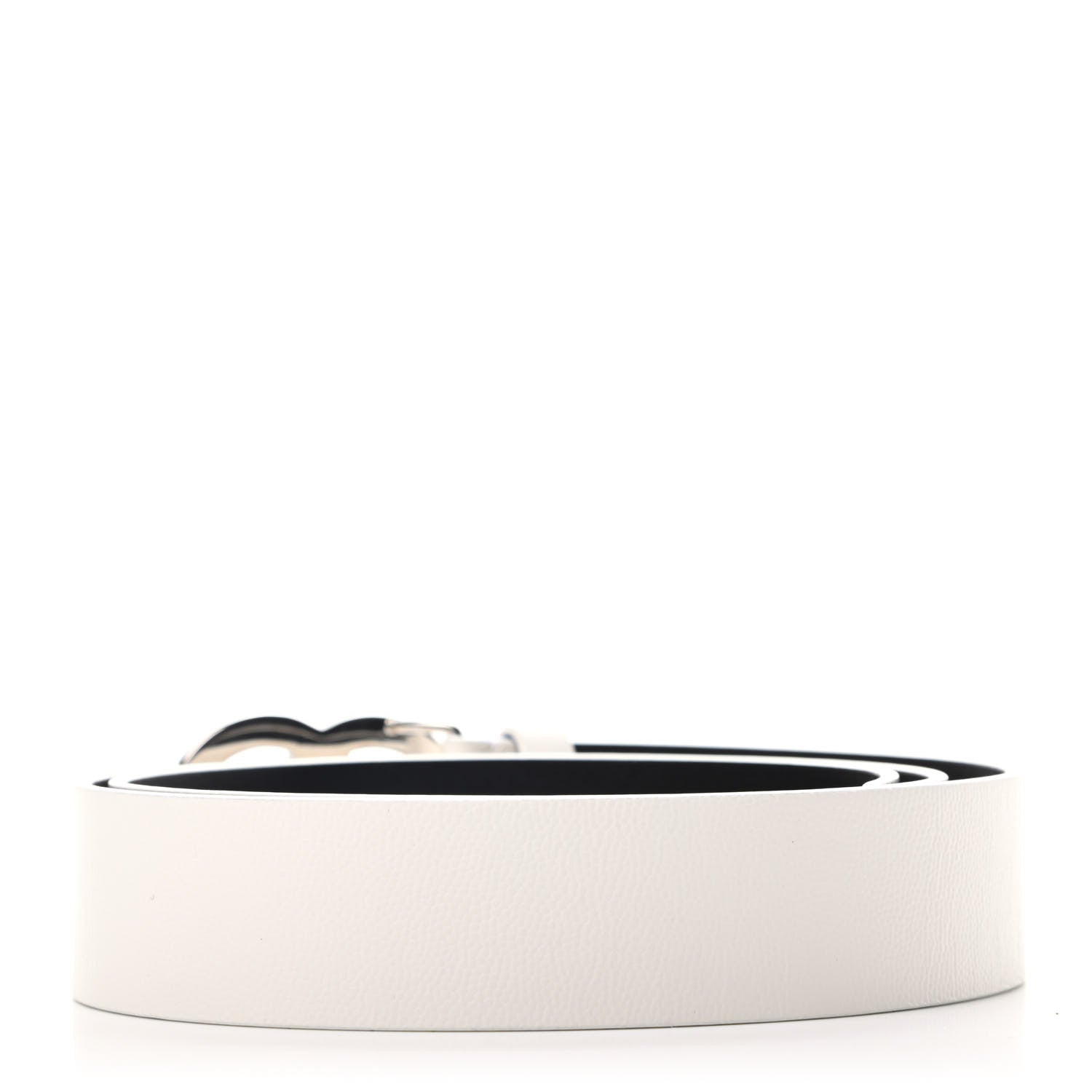 Chanel Calfskin CC Belt 95 White 2 of 6