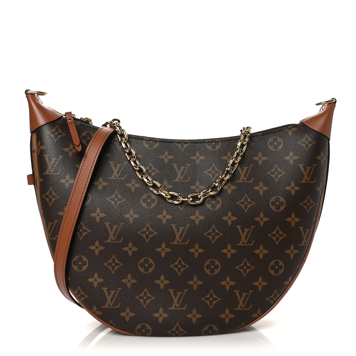 Reverse Monogram Loop Hobo