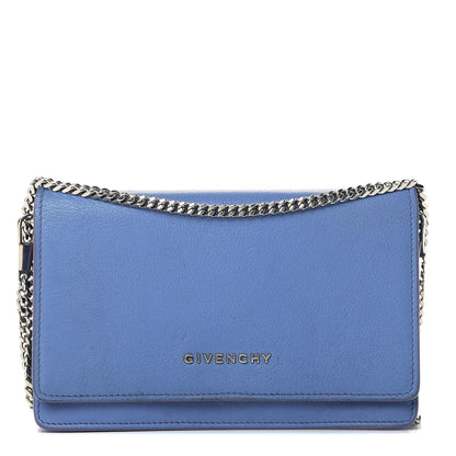 Givenchy Sugar Goatskin Pandora Chain Wallet Blue 1 of 20