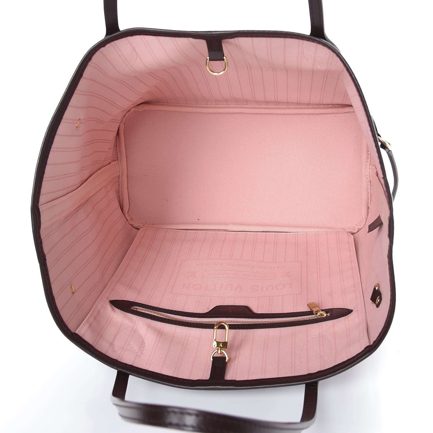 Louis Vuitton Damier Ebene Neo Neverfull MM Rose Ballerine 5 of 8