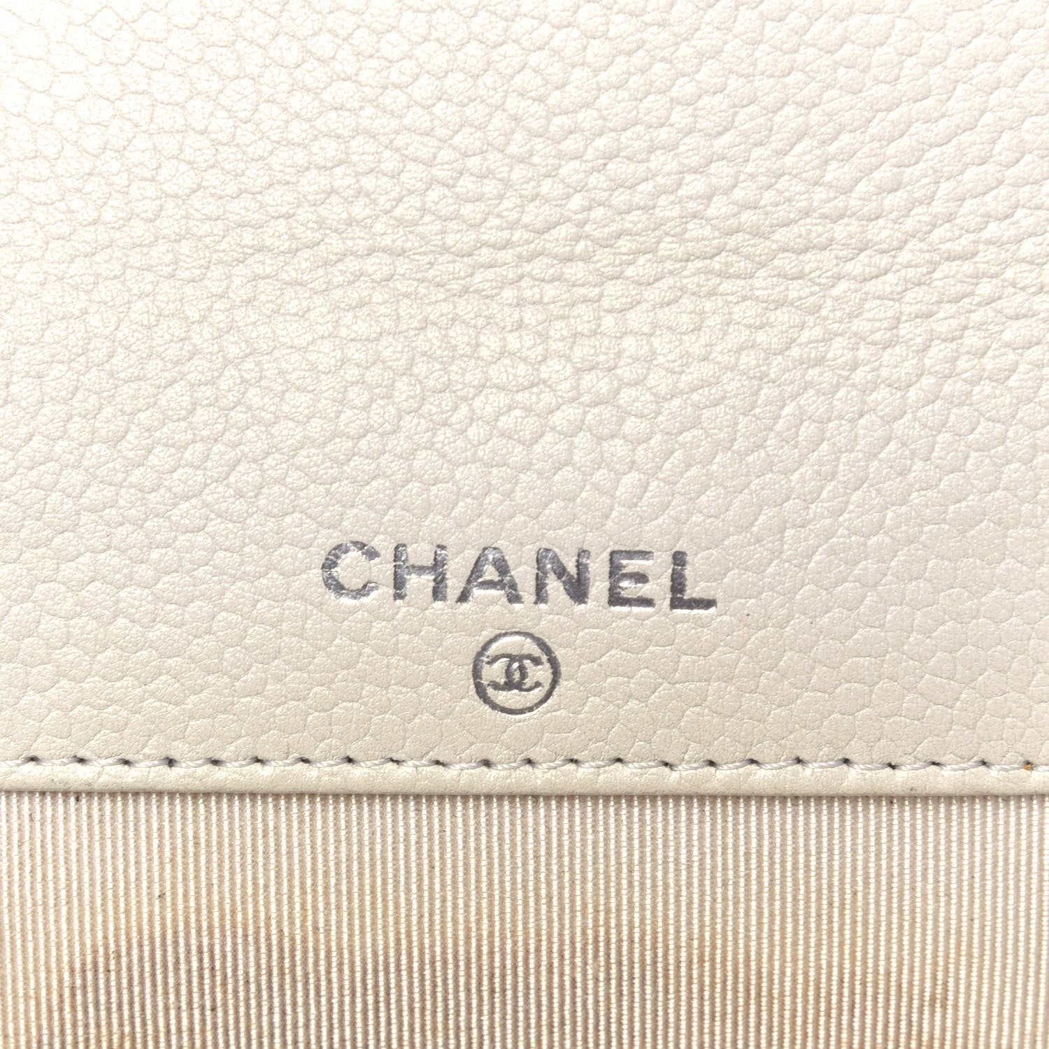 Chanel Caviar Timeless CC Compact Flap Wallet White 6 of 7