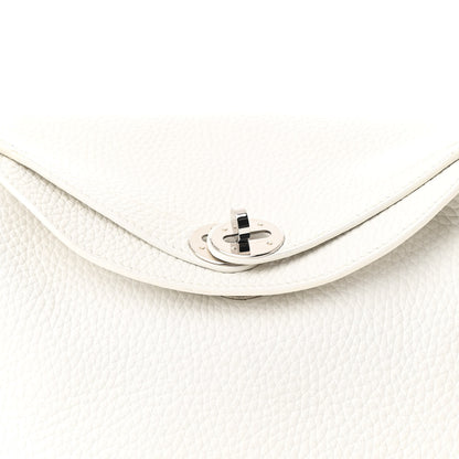 Hermes Taurillon Clemence Lindy 26 White 8 of 11