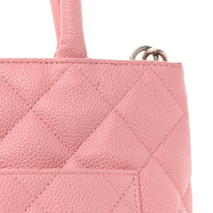 Chanel Caviar Quilted Medallion Tote Light Pink 12 of 15