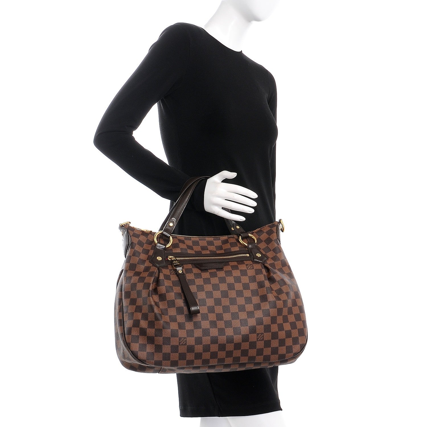Louis Vuitton Damier Ebene Evora MM 3 of 10