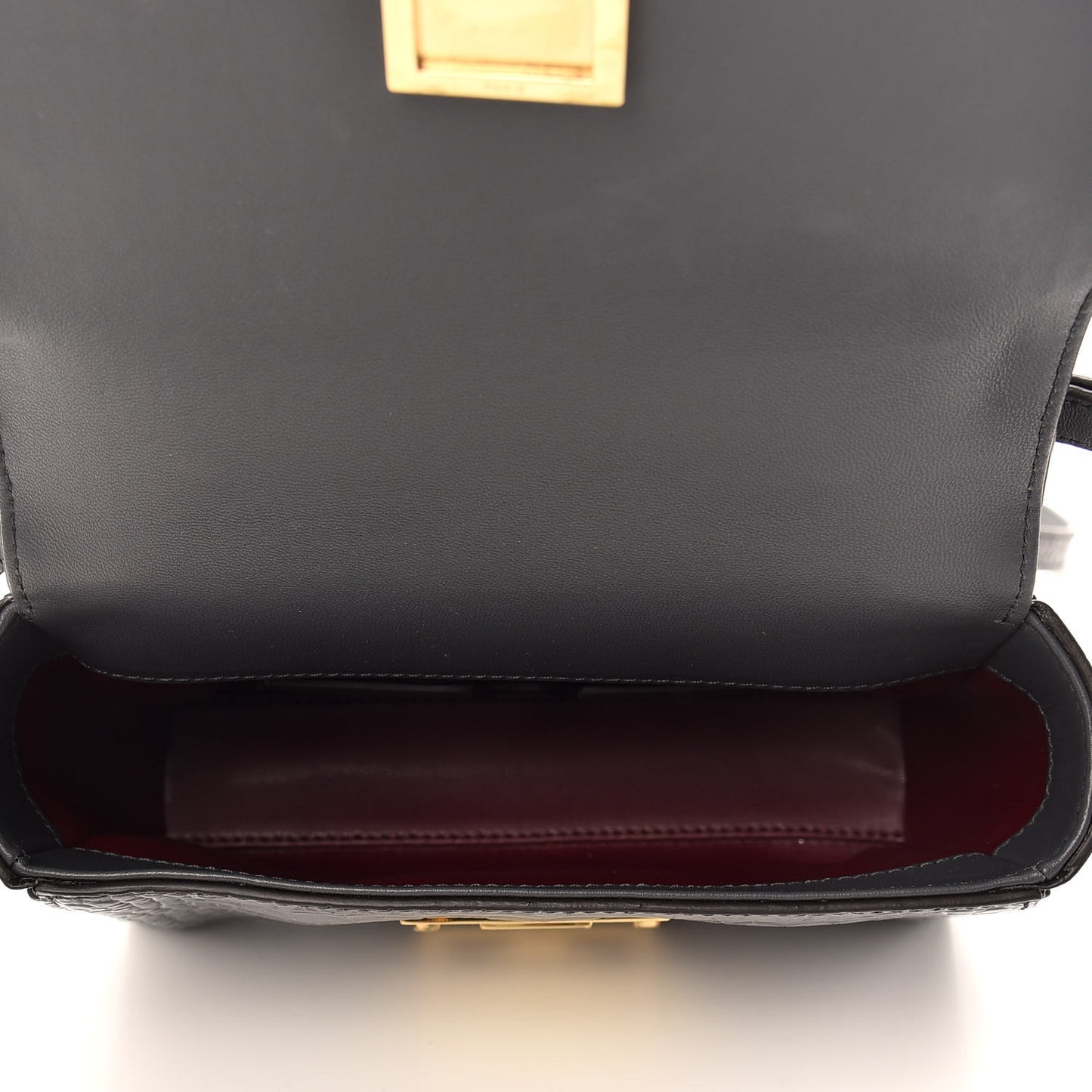 Calfskin Crocodile Embossed Eden Mini Top Handle Storm Grey