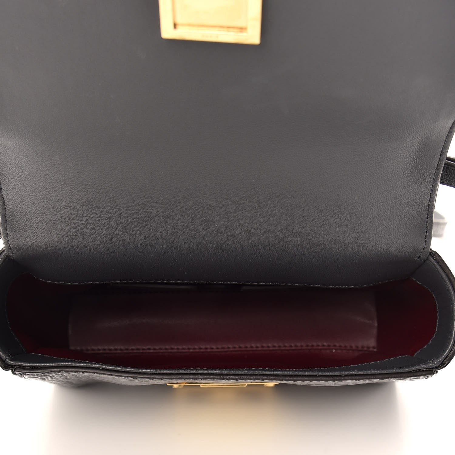 Givenchy Calfskin Crocodile Embossed Eden Mini Top Handle Storm Grey 5 of 8
