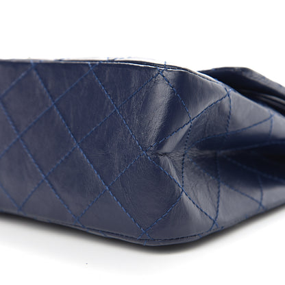 Chanel Aged Calfskin Quilted 2.55 Reissue 227 Flap Dark Blue 8 of 9