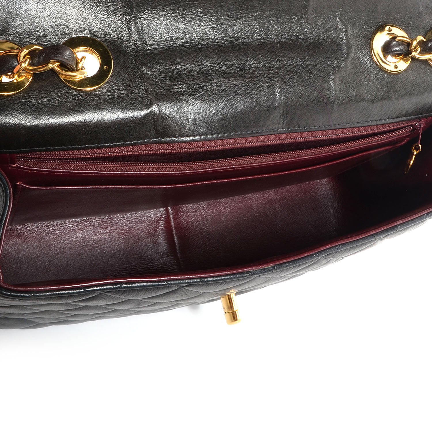 Chanel Lambskin Jumbo Flap Black 7 of 9