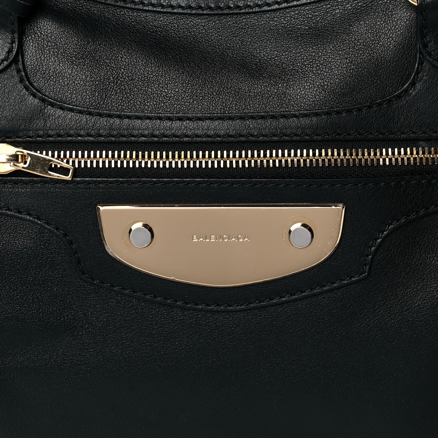 Balenciaga Veau Amp Plate Gold Hardware City Black 8 of 10