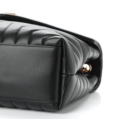 Saint Laurent Calfskin Y Quilted Monogram Medium Loulou Chain Satchel Black 8 of 8