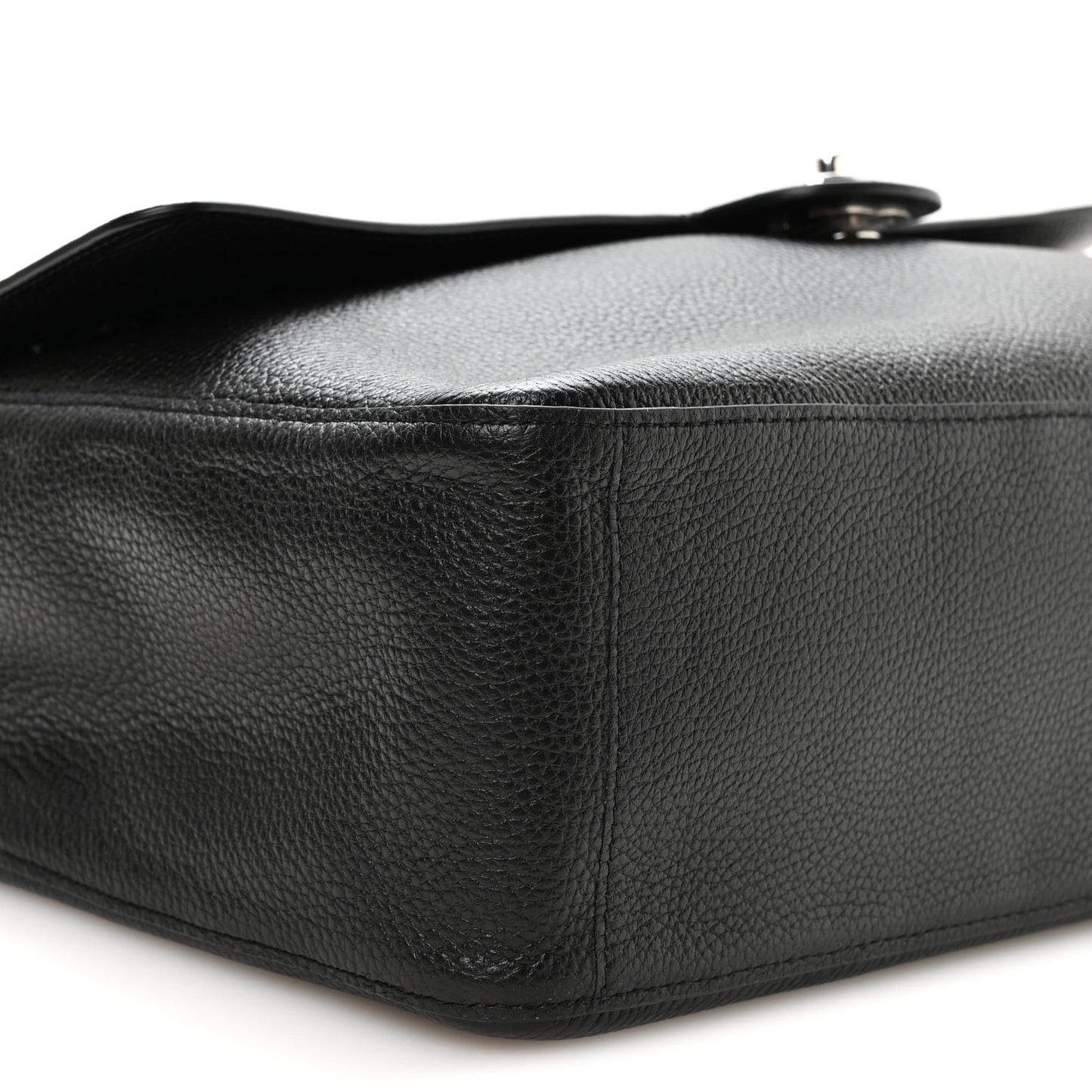 Grained Calfskin Souplissimo Maxi Flap Black