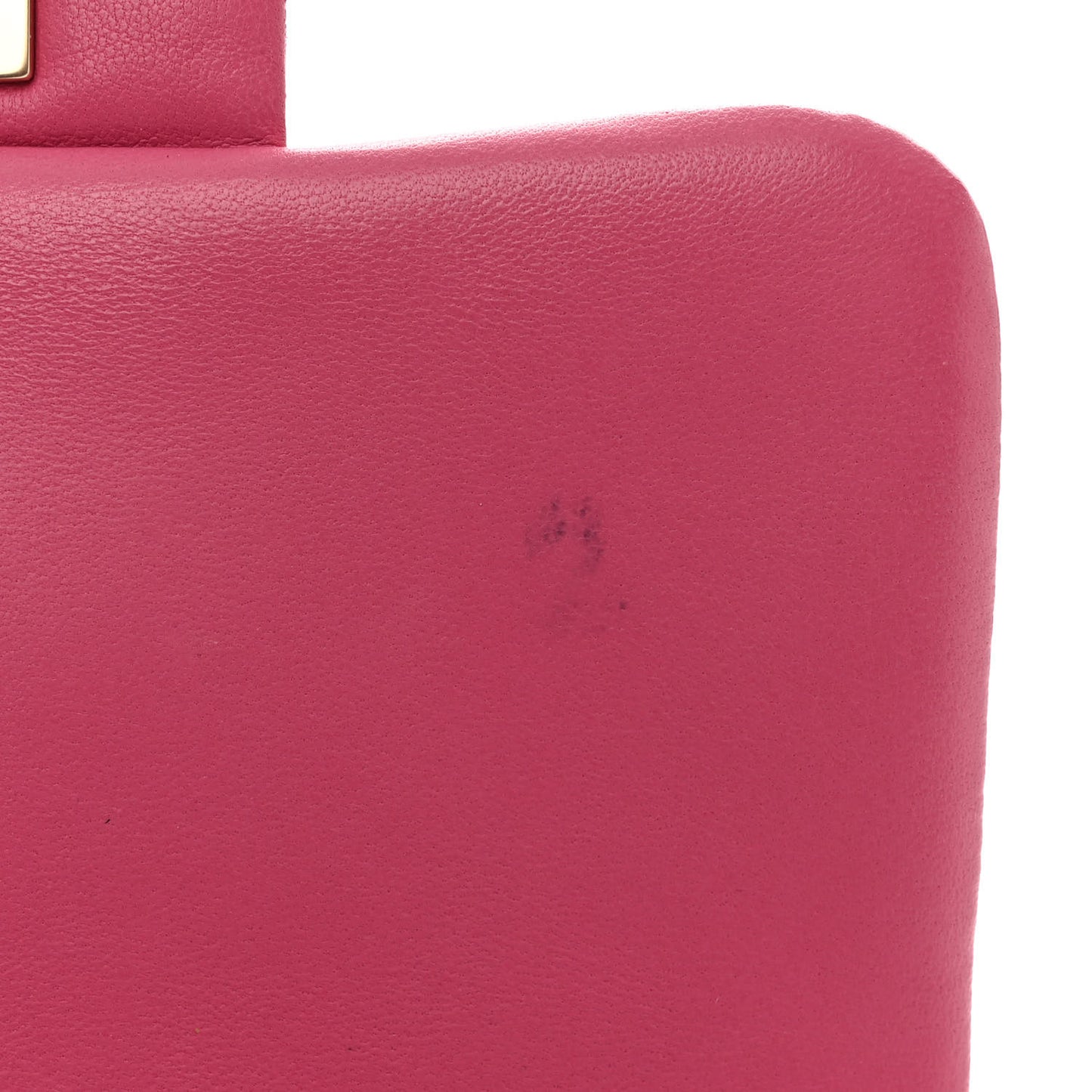 Lambskin Quilted Mini Square Flap Pink