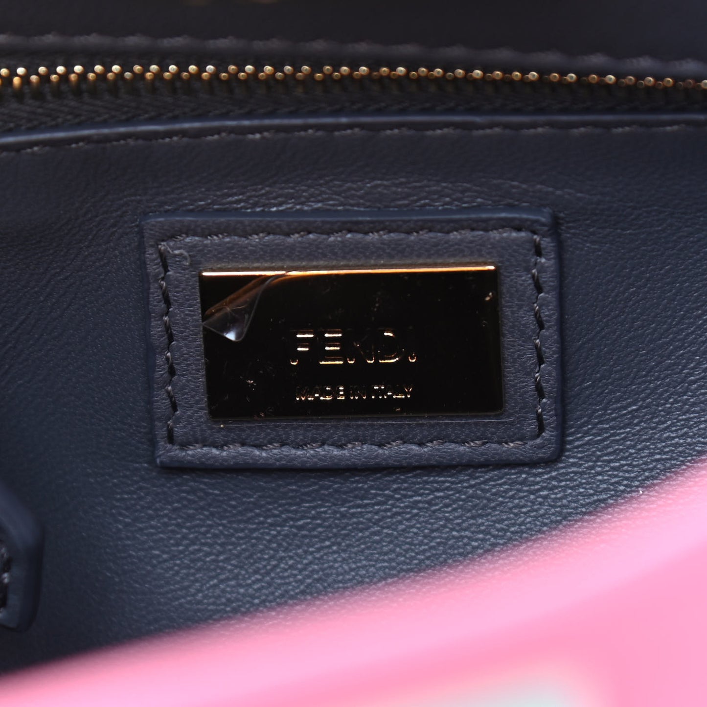 Nappa Colorblock Mini Peekaboo Iconic Satchel Rosa Fluo Oxigen Slate