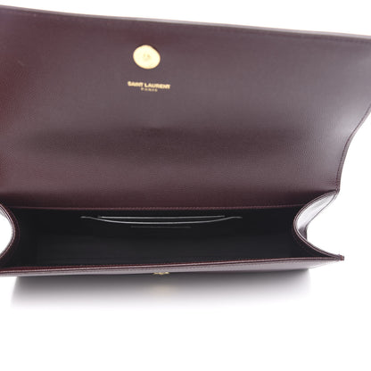 Saint Laurent Grain De Poudre Classic Monogram Cassandre Clutch Amaranto 5 of 9