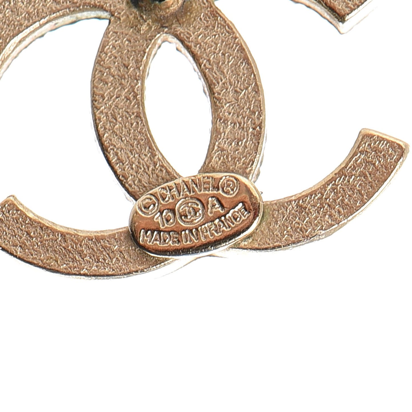 Crystal CC Earrings Gold