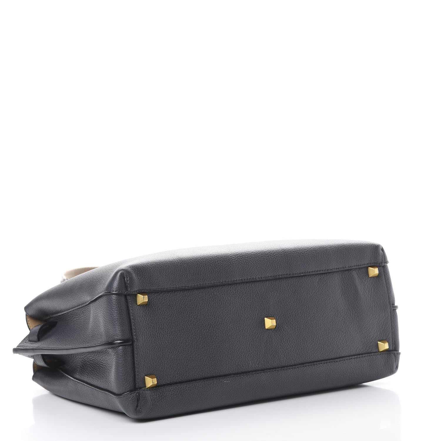 MCM Grained Calfskin Medium Milla Tote Phantom Grey 3 of 11