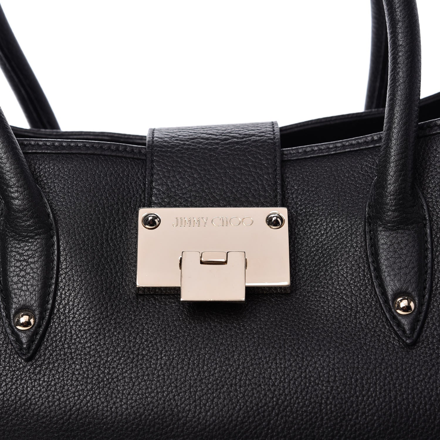 Jimmy Choo Grainy Calf Rania Black 9 of 9