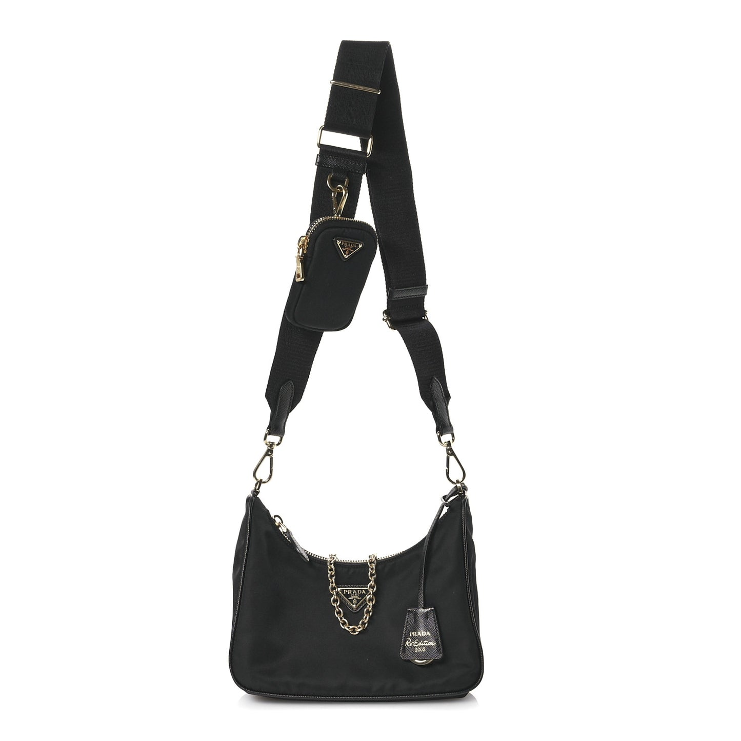 Nylon Re-Edition 2005 Shoulder Bag Black