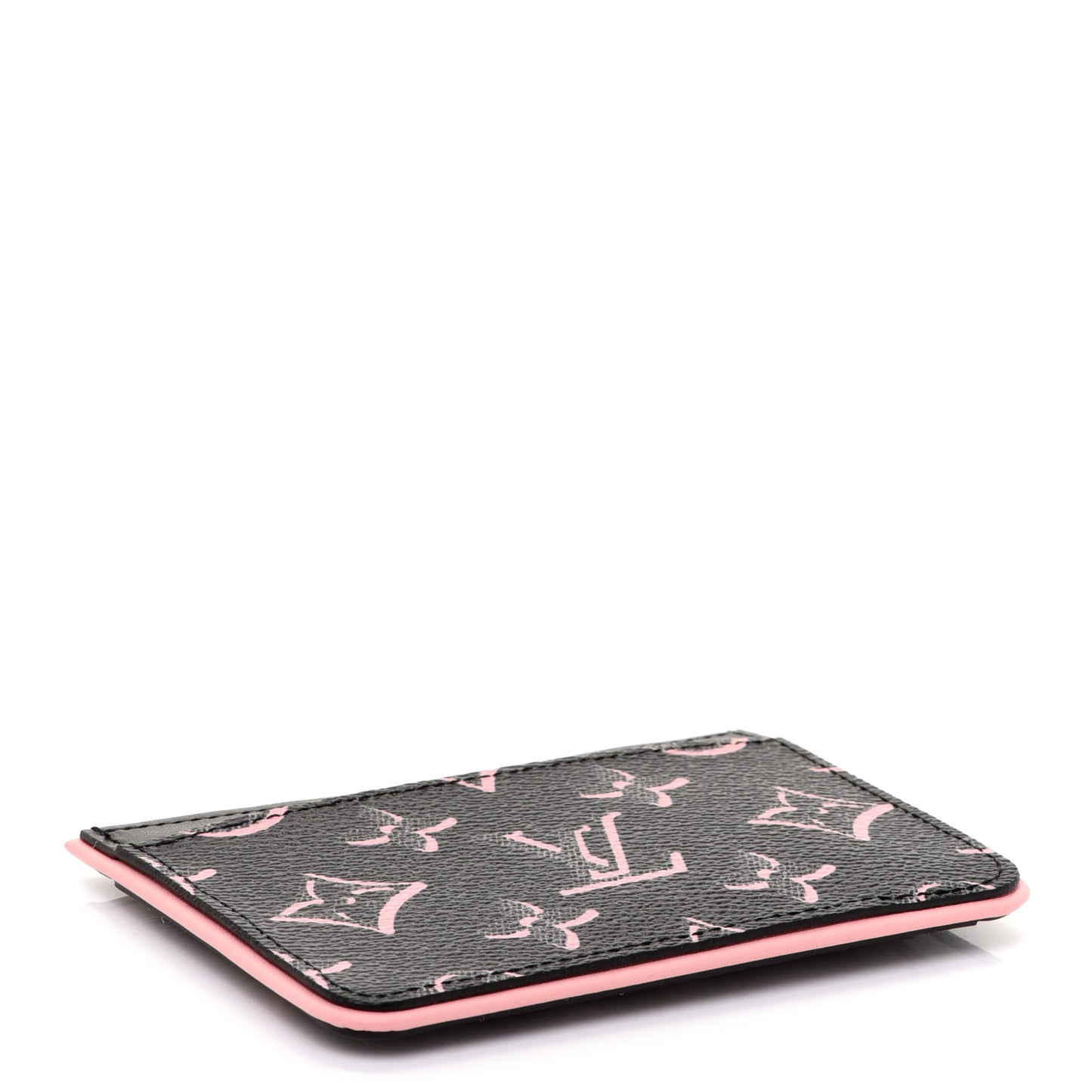 Monogram LV Side-Up Card Holder Black