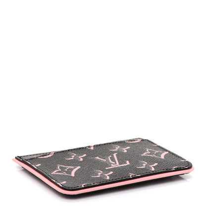 Louis Vuitton Monogram LV Side-Up Card Holder Black 4 of 7