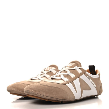 Louis Vuitton Suede Calfskin LV Sneakerina 41 Hazelnut Brown 4 of 10