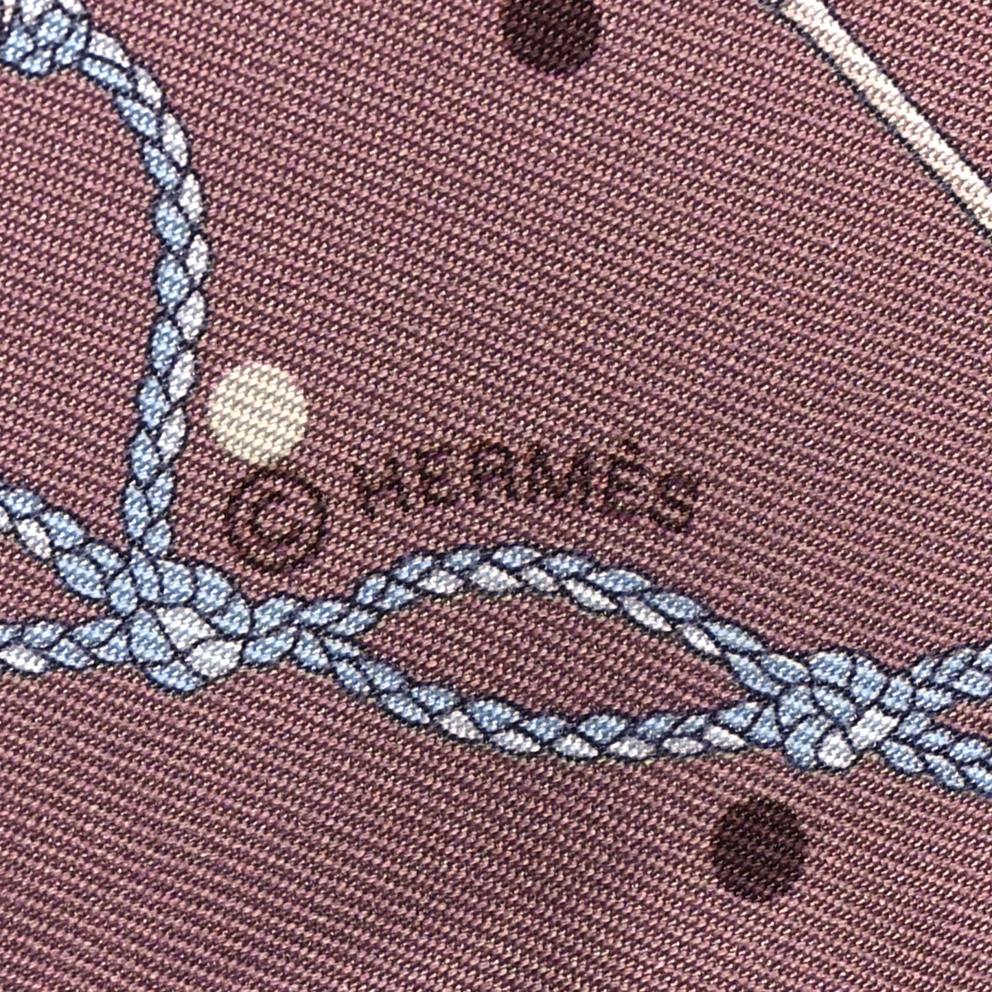 Silk Les Cles A Pois Twilly Marron Glace Gris