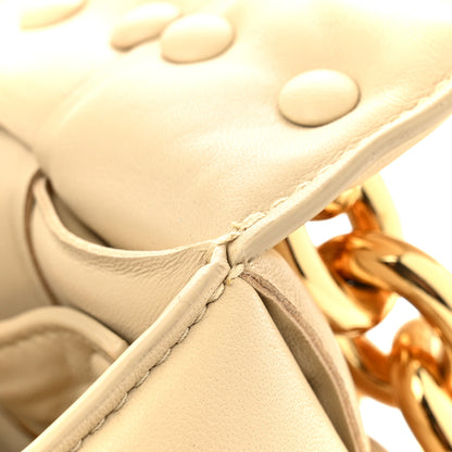 Bottega Veneta Lambskin Maxi Intreccio Padded Chain Cassette Crossbody Bag Porridge 11 of 14