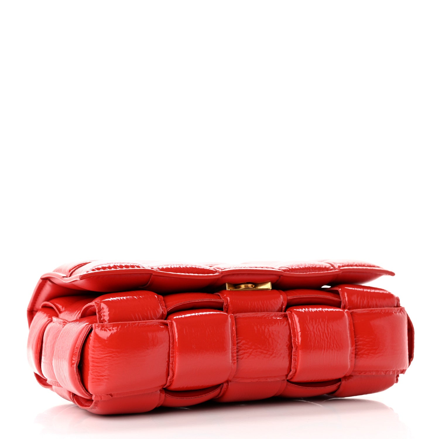 Bottega Veneta Textured Deerskin Maxi Intrecciato Padded Cassette Crossbody Bag Chili 4 of 14
