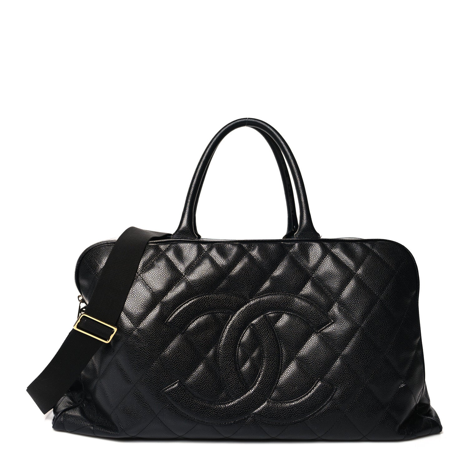 Chanel Caviar Quilted CC Duffel Bag Black 1 of 16