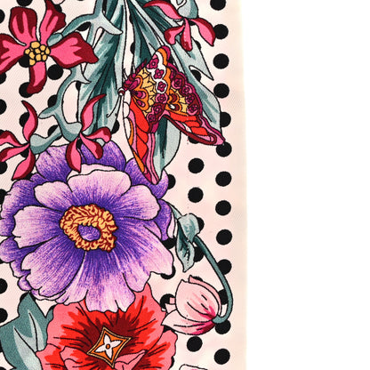 Louis Vuitton Silk Louis In The Garden Bandeau Fuchsia 6 of 8