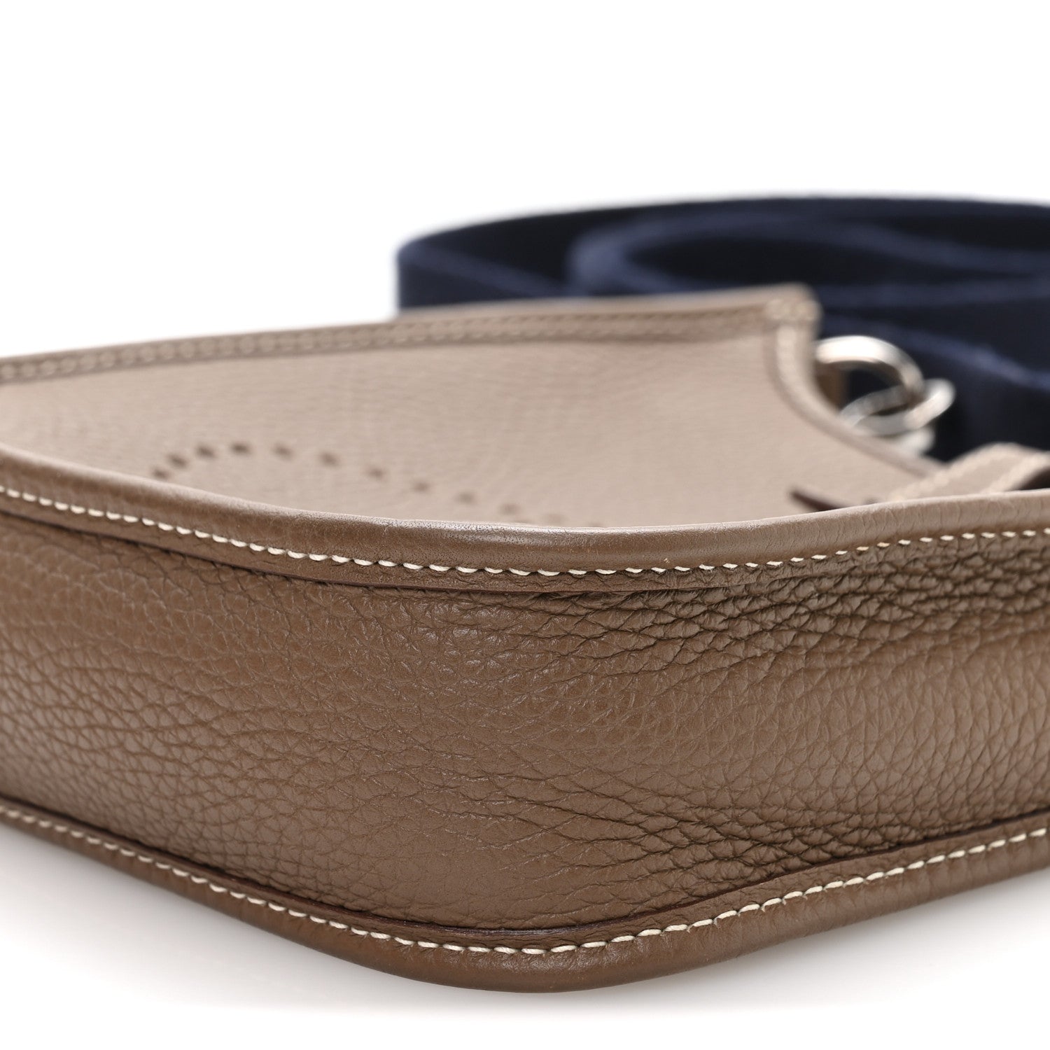 Hermes Taurillon Clemence Amazone Evelyne TPM Etoupe Bleu Indigo 10 of 11