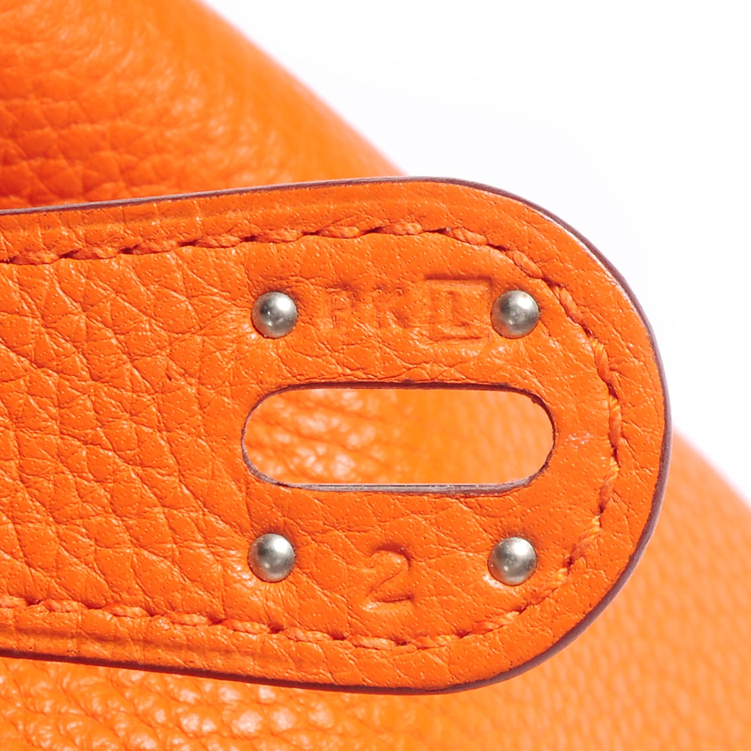 Hermes Taurillon Clemence Lindy 34 Orange 8 of 9