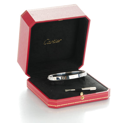 Cartier 18K White Gold LOVE Bracelet 21 6 of 6