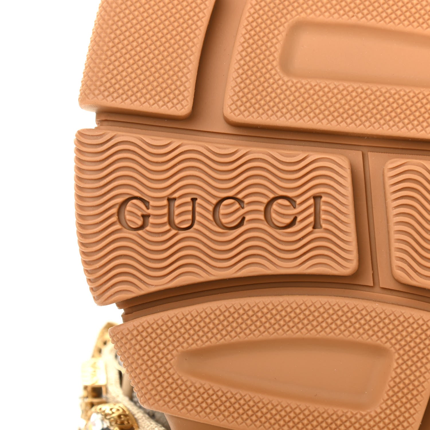 Gucci X SEGA Mesh Canvas Calfskin Removable Crystals Flashtrek Sneakers 36.5 Mystic White Oatmeal Sand Storm 6 of 8