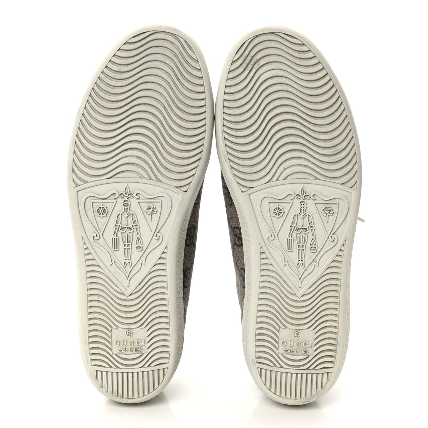 GG Supreme Monogram Fake/Not Womens Ace Sneakers 35.5 Beige New Shamarock 35.5 Brown Sugar