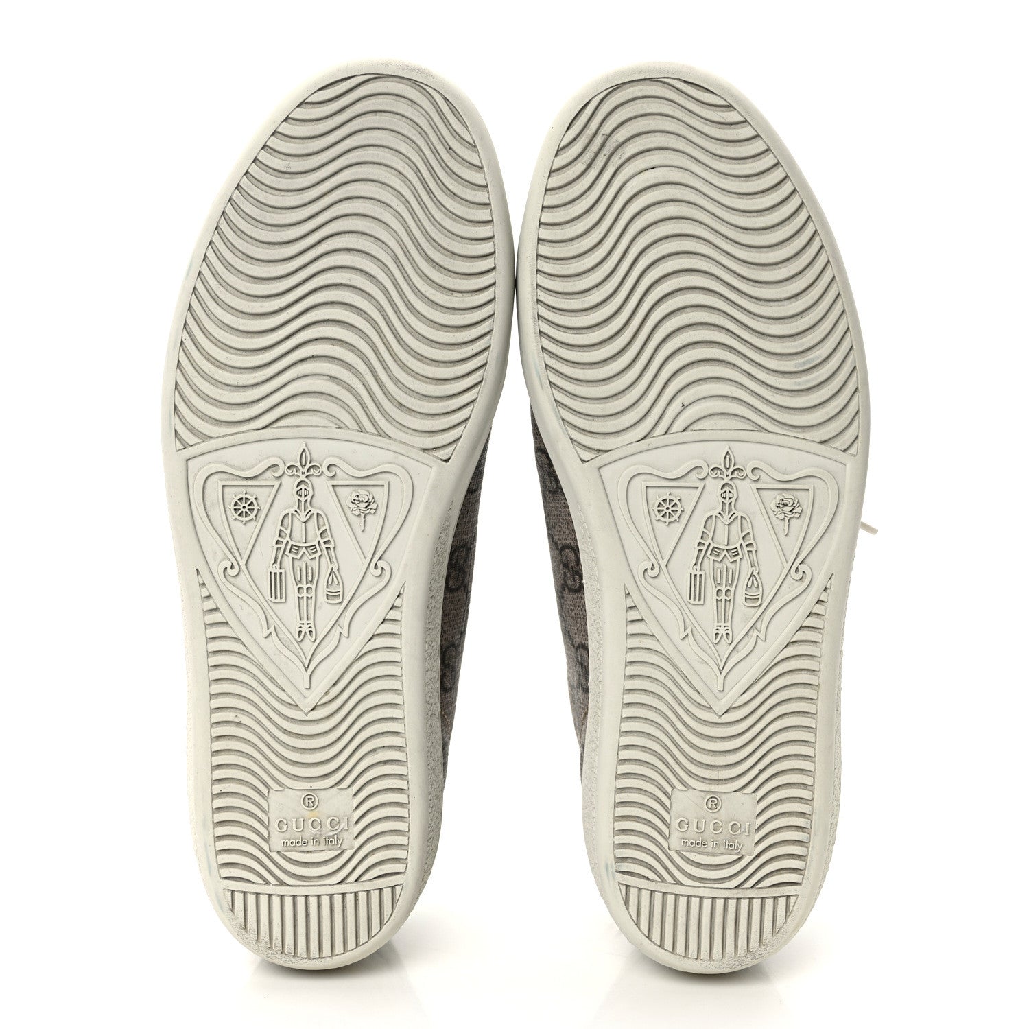 Gucci GG Supreme Monogram Fake/Not Womens Ace Sneakers 35.5 Beige New Shamarock 35.5 Brown Sugar 6 of 10