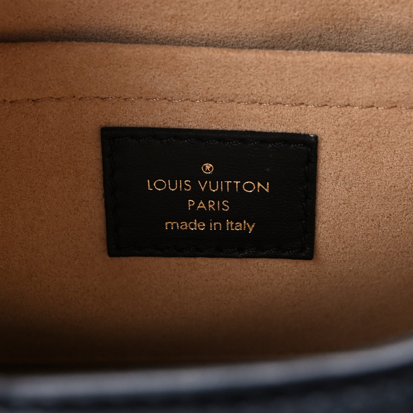 Lambskin Damier Quilt Troca PM Black